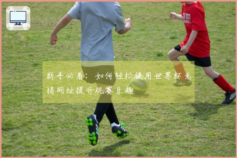 新手必看:如何轻松使用世界杯竞猜网址提升观赛乐趣
